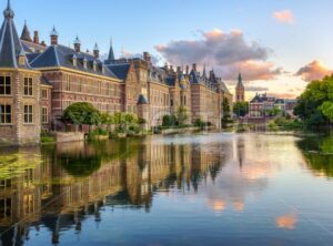 The Binnenhof castle in the Hague city, Netherlands
