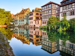 Traditional houses in the Old town of Strasbourg, France
