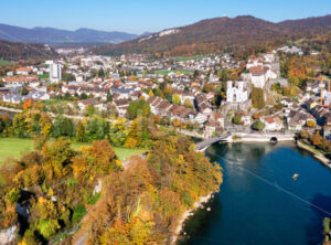 Aarburg Old town on Aare river, Switzerland - GlobePhotos - royalty free stock images