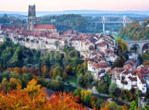 Fribourg historical Old town, Switzerland - GlobePhotos - royalty free stock images