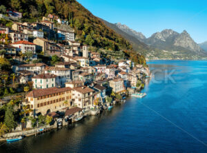 Gandria village on Lago Lugano lake, Switzerland - GlobePhotos - royalty free stock images