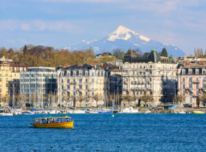 Geneva city on Lake Geneva, Switzerland - GlobePhotos - royalty free stock images