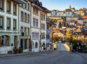 Historical Old town of Fribourg, Switzerland - GlobePhotos - royalty free stock images