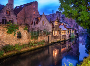 Historical houses in the Old town of Bruges, Belgium - GlobePhotos - royalty free stock images