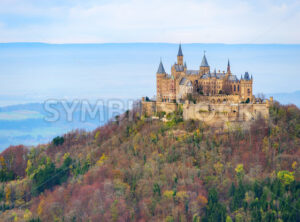Hohenzollern castle in the Black Forest mountains, Germany - GlobePhotos - royalty free stock images