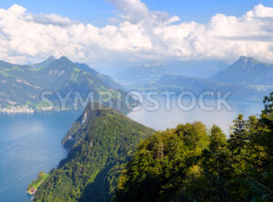 Lake Lucerne in swiss Alps mountains, Switzerland - GlobePhotos - royalty free stock images