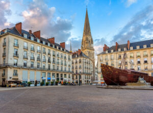 Place Royale square in Nantes city center, France - GlobePhotos - royalty free stock images