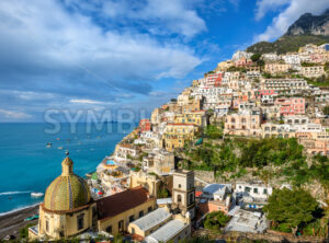 Positano on Amalfi coast, Sorrento, Italy - GlobePhotos - royalty free stock images