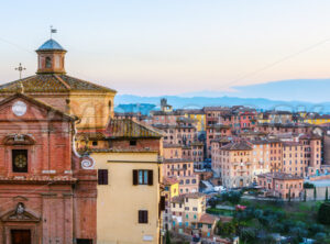 San Giuseppe church and Siena Old town, Italy - GlobePhotos - royalty free stock images