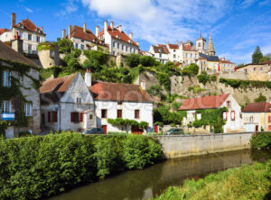 Semur en Auxois Old town, Burgundy, France - GlobePhotos - royalty free stock images