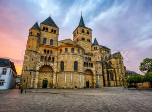 Trier Cathedral on sunrise, Trier, Germany - GlobePhotos - royalty free stock images