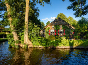 Giethoorn water village in Netherlands