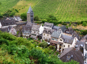 Half-timbered houses in Bacharach town, Germany