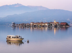 Isola Superiore island on Lago Maggiore lake, Italy