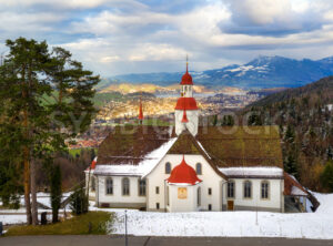 Hergiswald church in  Lucerne, Switzerland