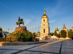 Sophia square in Kyiv city, Ukraine