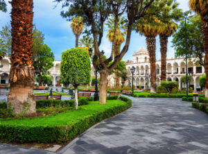 Arequipa city, main square, Peru