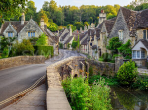 Castle Combe village in Cotswolds, England - GlobePhotos - royalty free stock images