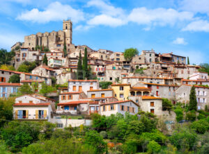 Eus, a beautiful hillside village in southern France