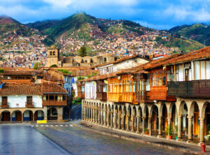 Main square of Cusco Old town, Peru