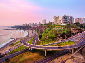 Miraflores Malecon in Lima, Peru