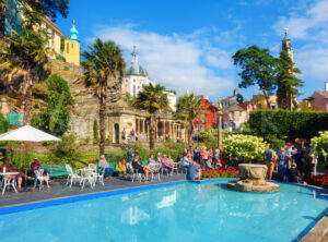 Portmeirion village film set, North Wales, United Kingdom - GlobePhotos - royalty free stock images