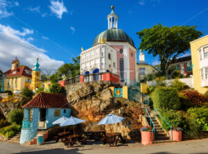 Portmeirion village in North Wales, United Kingdom