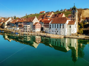 Eglisau Old town on Rhine river, Switzerland