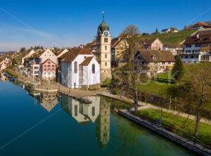 Eglisau town on Rhine river, Switzerland