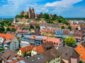 Breisach historical Old town in the Rhine valley, Germany