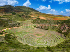 Moray Inca terraces, Sacred Valley, Peru