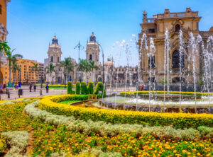 Plaza de Armas in Lima city, Peru