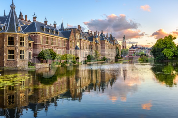 The Binnenhof castle in the Hague city, Netherlands Stock Photo