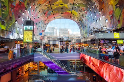The Markthal building, Rotterdam, South Holland, Netherlands Stock Photo