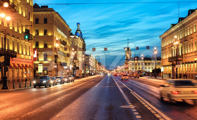 St Petersburg city center, Russia Stock Photo