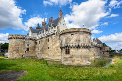 Castle of the Dukes of Brittany in Nantes, France Stock Photo