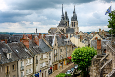 The Old town of Blois, France Stock Photo