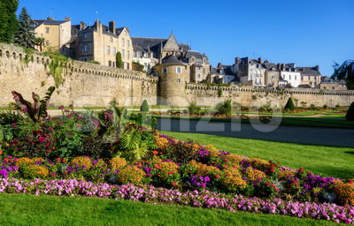 Vannes historical Old tow, Brittany, France Stock Photo
