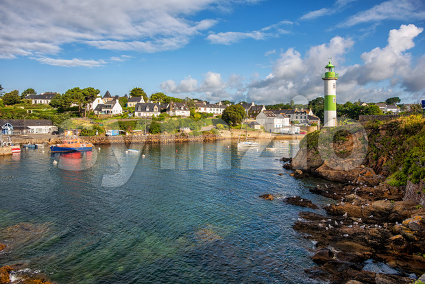 Doelan port in south Brittany, France Stock Photo