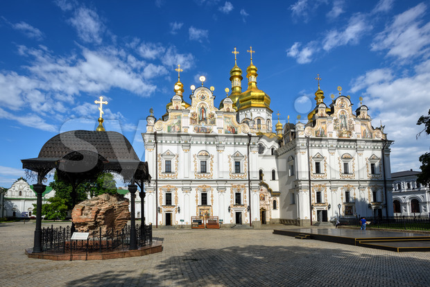 Cathedral of the Dormition in Kiev Pechersk Lavra monastery, Kyiv city, Ukraine Stock Photo