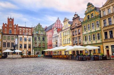 Stary Rynek, Old Marketplace Square in Poznan, Poland Stock Photo