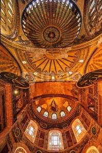 The Dome of Hagia Sophia, Istanbul, Turkey Stock Photo