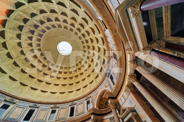 The Dome of Pantheon, Rome, Italy Stock Photo