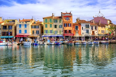 Port of Cassis old town, Provence, France Stock Photo
