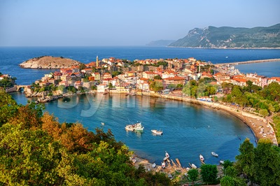 Amasra town on the Black sea coast, Turkey Stock Photo