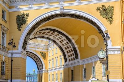 The arch of General Staff, St Petersburg, Russia Stock Photo