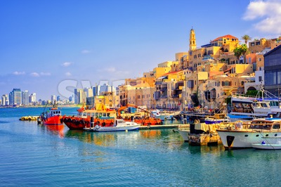Old town and port of Jaffa, Tel Aviv city, Israel Stock Photo