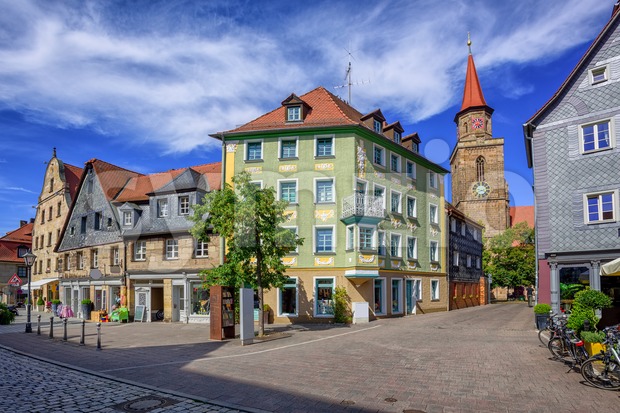 Old town of Furth, Bavaria, Germany Stock Photo