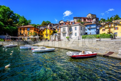 Mergozzo old town, Lago Maggiore, Italy Stock Photo