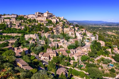 Old Town of Gordes, Provence, France Stock Photo